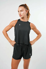 Pleat Tank Top Negro