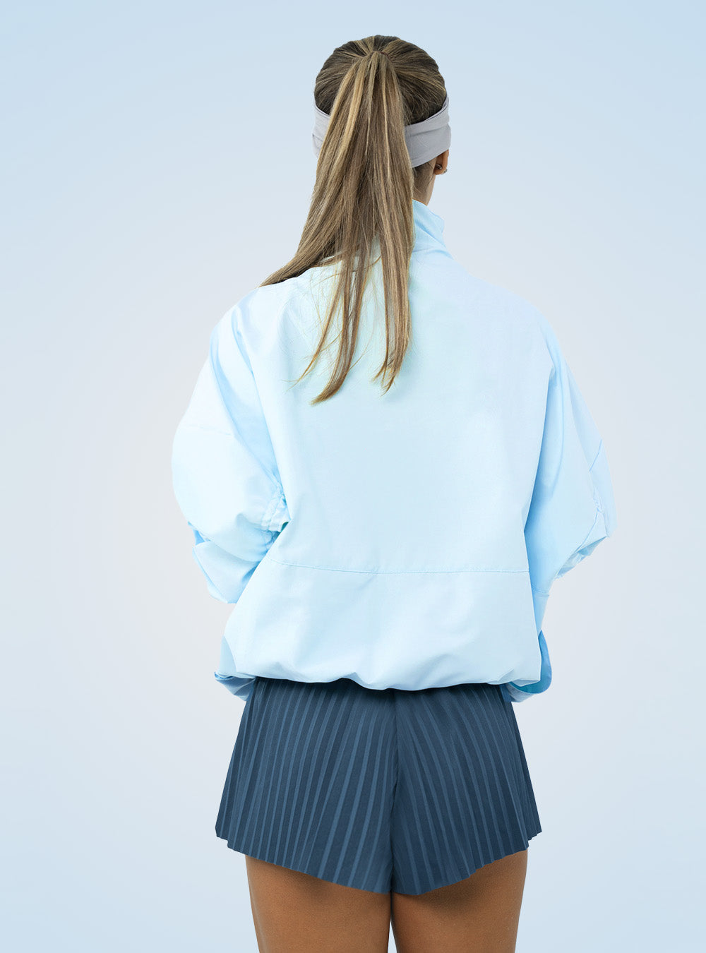 Chaqueta Cortavientos Azul Claro
