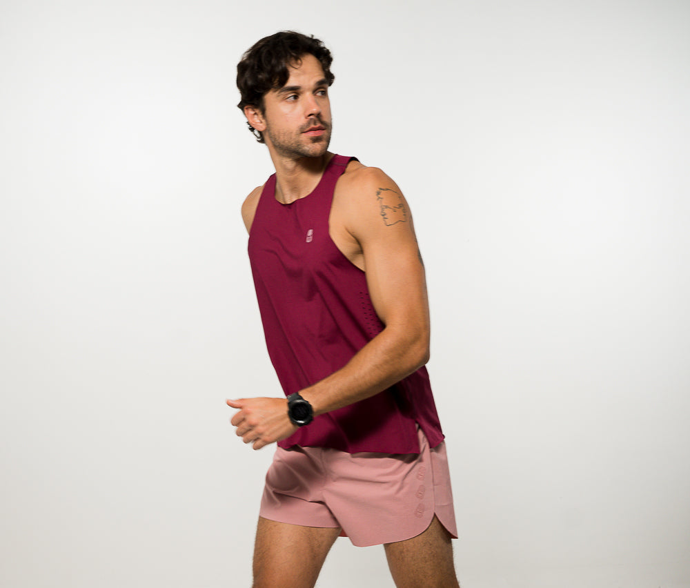 Polera Laser Pulse Berenjena