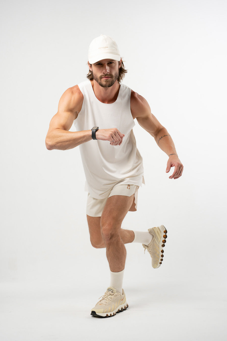 Polera Seamless Force Men Cream