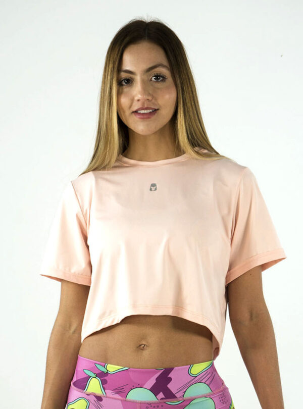 CROP TOP TELA FRÍA PALO DE ROSA