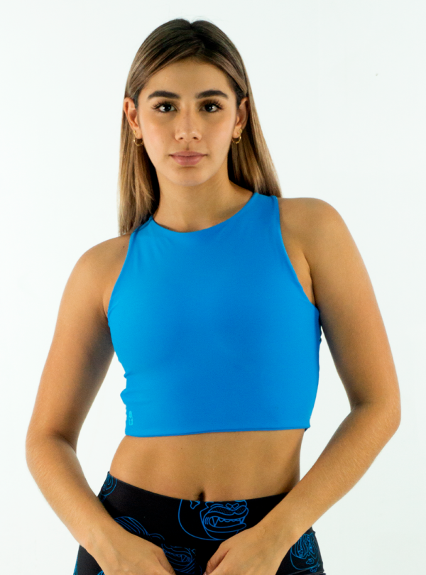 TOP TRENZA AZUL CIELO - Imagen 3